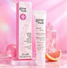 Image of Glow Hub Pep Talk Lip Plumping Peptide Rescue Balm - Grapefruit 15ml