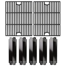 Image of Hisencn Grill With 5 Porcelain steel heat plates, 2 grate + 5pc tent 
