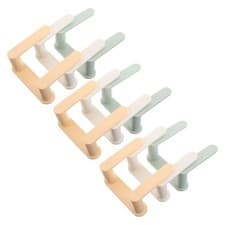 Image of 9 Pcs Floating Shelves for Shoes Bathroom Shelf Entryway Organizer Hooks