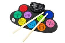 Image of PDT Music Alley Kids Roll Up Drum Kit with Inbuilt Speaker Headphones Jack & Mid