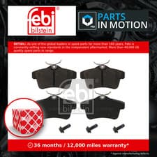 Image of Brake Pads Set fits PEUGEOT 3008 0U Rear 1.2 1.6 1.6D 2.0D 09 to 16 1608520680