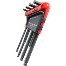 Image of Facom Allen Keys, 9 Piece Ball Ended Long Hex Key Set, Metric - 83SH.JP9BPB