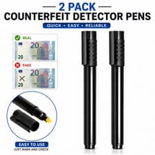 Image of 2-Pack Professional Counterfeit Note Bill Detector Pens Tester Marker Detector