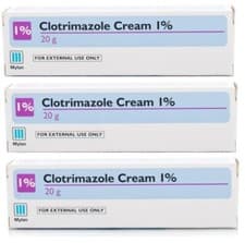 Image of Clotrimazole 1% Cream 20g Fungal Infection Thrush Ringworm Treatment 3 Pack