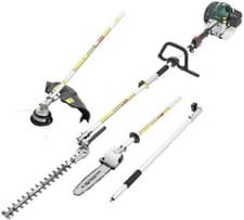 Image of Parkside. 4 in 1 Petrol Combination Lawn Trimmer Brush Cutter Hedge Trimmer