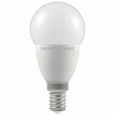 Image of CROMPTON LED Round Thermal Plastic • Dimmable • 5.5W • 2700K • SES-E14 9332