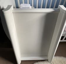 Image of Cot Top Sleigh Changer. White. Obaby Stamford
