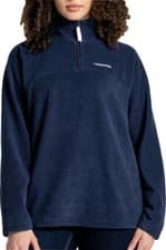 Image of Craghoppers Lani Womens Top Blue Long Sleeve Half Zip Outdoor Walking Fleece