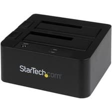 Image of Startech Dual-Bay Usb 3.0 / Esata To Sata Hard Drive Docking Station 2.5/3.5" Sa