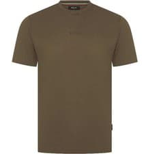 Image of Replay Mens T-Shirt Printed Logo Crew Neck Cotton Tee in Green