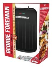 Image of George Foreman Small Electric Fit Grill Non stick, Healthy, Small, Black