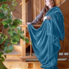 Image of Extra Large Soft Fleece Blanket Bed Sofa Throw Large Faux Fur Travel Throw Couch