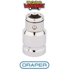Image of Draper 16811 Screwdriver Bit Holding Socket 1/2" Sq Dr x 10mm Hexagon