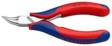 Image of 4.5" (115mm) Bent Half-round Jaw Electronics Pliers - 35 42 115