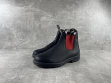 Image of Blundstone NWB Leather Tasmania Chelsea Boots Black with Red Elastic EU 41