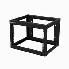 Image of StarTech 6U 19inch Wall Mount Network Rack 19inch Deep 2 Post Open Frame for ...