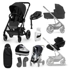 Image of Cybex Balios S Lux 10 Piece Travel System Bundle Moon with Cloud G car seat
