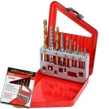 Image of Neilsen 10pc Screw Bolt Extractor Drill Bits Set Broken Damaged Screws Remover
