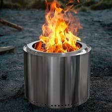 Image of Large Smokeless fire pit, Wood Burning Firepit | Smoke less Bonfire stove