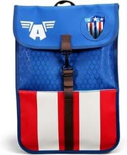 Image of OFFICIAL MARVEL COMICS CAPTAIN AMERICA SHIELD BACKPACK RUCKSACK SCHOOL BAG HMB