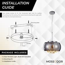 Image of Modern Pendant light Glass Round Lampshades Ceiling Light Kitchen Island Bedroom