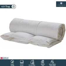 Image of 4.5 Tog Cotton Duvet Luxury Goose Feather & Down 230TC Quilt Bedding All UK Size