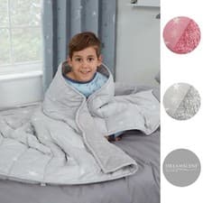 Image of Dreamscene Star Teddy Fleece Weighted Blanket Kids Sleep Therapy Anxiety Throw