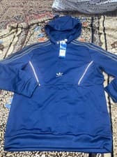 Image of adidas originals speed poly1/2 boys hoodie size 15-16 y