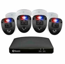 Image of Swann CCTV Camera Kit DVR8 4680 8 Channel 1TB HDD 4x 1080SL Enforcer Lights