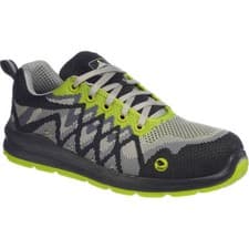 Image of Portwest Compositelite Eco Safety Trainers Black / Yellow Size 9