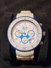 Image of Ice-Watch Chronograph - White/Blue - 10ATM Water Resistant