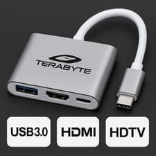 Image of USB-C to HDMI Multiport Adapter 4K – Type-C to HDTV USB 3.0 For MacBook, iPad,