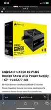 Image of Corsair 550w CX Series CX550 80 Plus Bronze PSU Power Supply