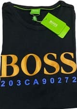 Image of HUGO BOSS BRAND NEW STYLIST SHORT SLEEVE CREW NECK T-SHIRT