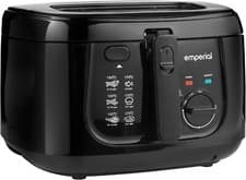 Image of Emperial Deep Fat Fryer 2.5L Chip Pan Basket Oil Fry Stainless Steel - 1800W