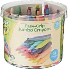 Image of CRAYOLA MyFirst Jumbo Crayons Assorted Colours (Pack of 24) Easy-Grip Colouring