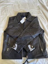 Image of Jack & Jones Black Leather Jacket