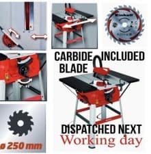 Image of Einhell TC-TS 2025/2 U 250mm Table Saw With Side Extentions & Stand - 1800w