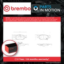Image of Brake Pads Set fits FIAT 500 312 1.2 Front 2017 on 169A4.000 Brembo Quality New