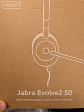Image of Jabra Evolve2 50 Stereo USB-C Wired On-Ear Headset, MS Teams - Black