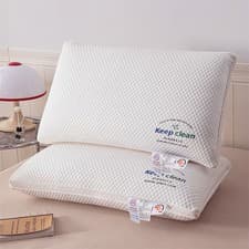 Image of Pack of 2,4 Pillows 1000g Polyester Fiber Filling Anti Allergic Bedding Pillow
