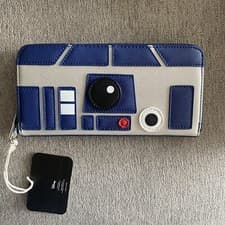 Image of Loungefly Star Wars R2-D2 R2D2 Saffiano Faux Leather Wallet NWT