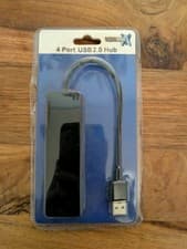 Image of NEWLink 4 Port USB 2.0 Hub USB Powered Black Sealed New