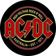 Image of AC/DC High Voltage Rock N Roll Circular Back Patch Backpatch AC-DC ACDC 