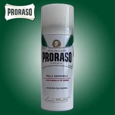 Image of Proraso Sensitive Shaving Foam 50ml Aloe/Green Tea - Travel Size
