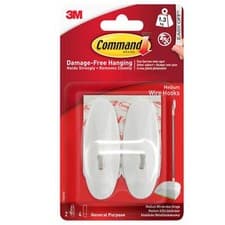 Image of 3M Command Picture Hanging Strips Hooks & Clips Damage-Free Hanging