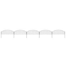 Image of Swpsd Arched Garden Fence Set 77.3x26 Green Fencing Screening Garden D2O0