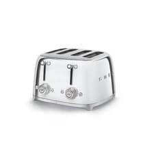 Image of SMEG TSF03SSUK Retro Polished Stainless Steel 4 Slice Toaster