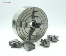 Image of Lathe Chuck Low Profile 80 mm Dia  4 Jaw Independent  (Ref: 146020)