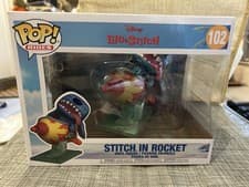 Image of Funko Pop! Rides Disney Lilo & Stitch. Stitch in Rocket #102. New in Box.